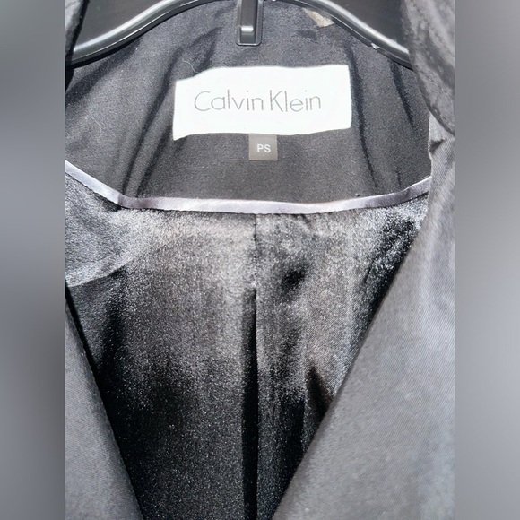 Calvin Klein Trench Coat Womens Petite Small - Picture 2 of 3